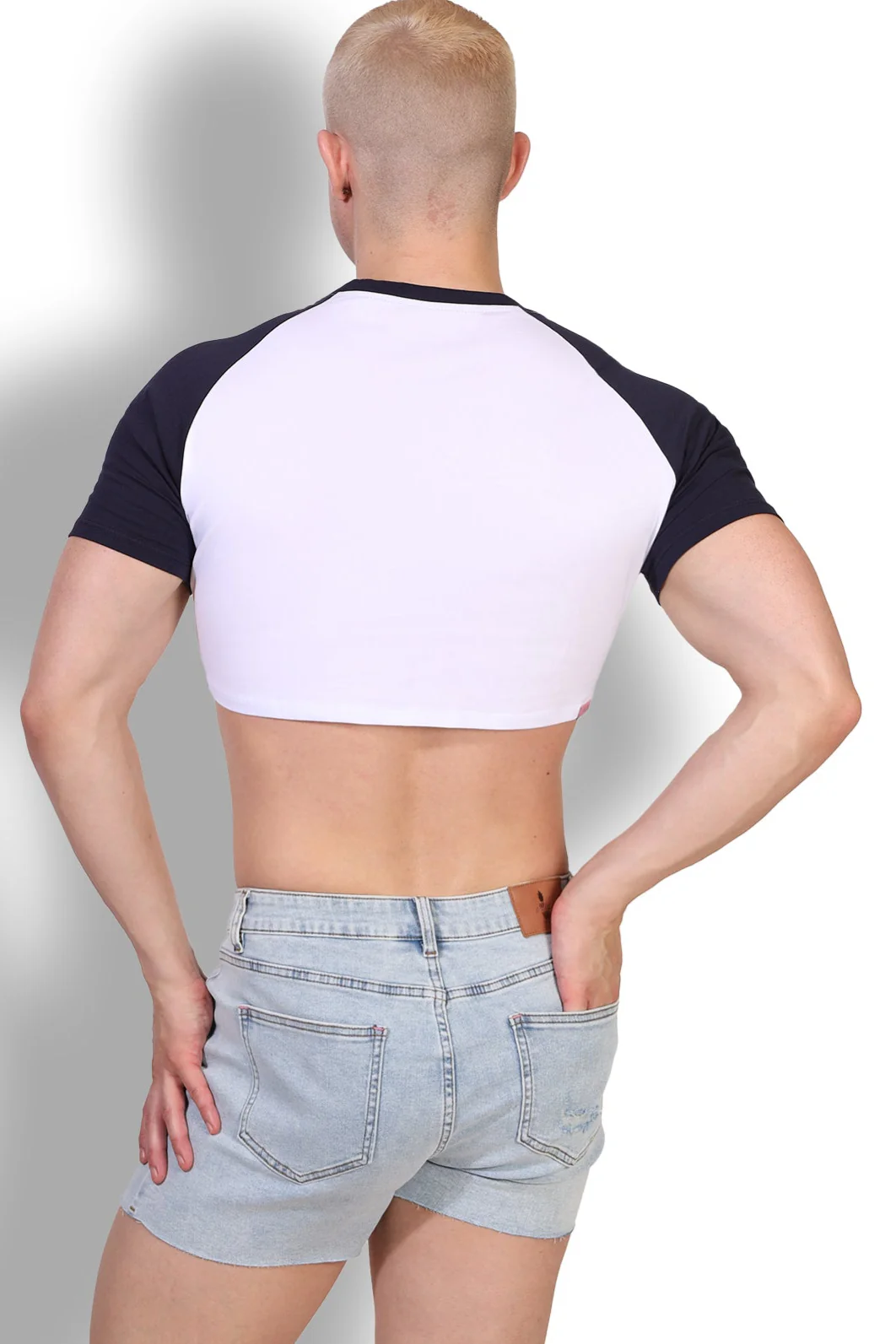 Muscle-Fit Crop Tee - Malibu Script - Image 5