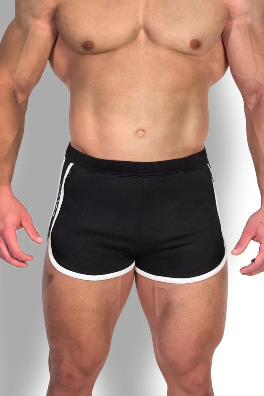 Nightcall Elastic Waist 3" Short Shorts - Midnight Black - Image 5