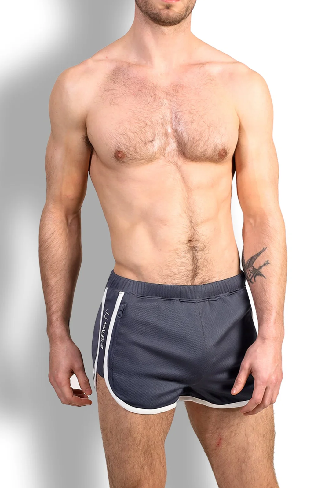 Nightcall Elastic Waist 3" Short Shorts - Smokey Grey - Image 3