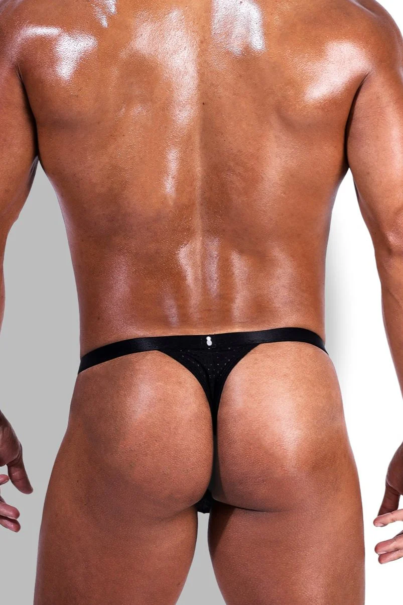Now-or-Never Mesh Thong - Black - Image 5
