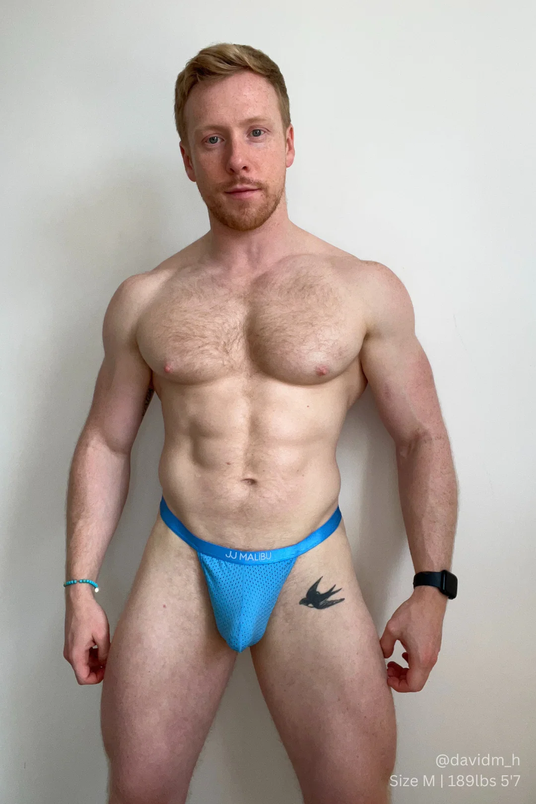 Now-or-Never Mesh Thong - Sky Blue - Image 3