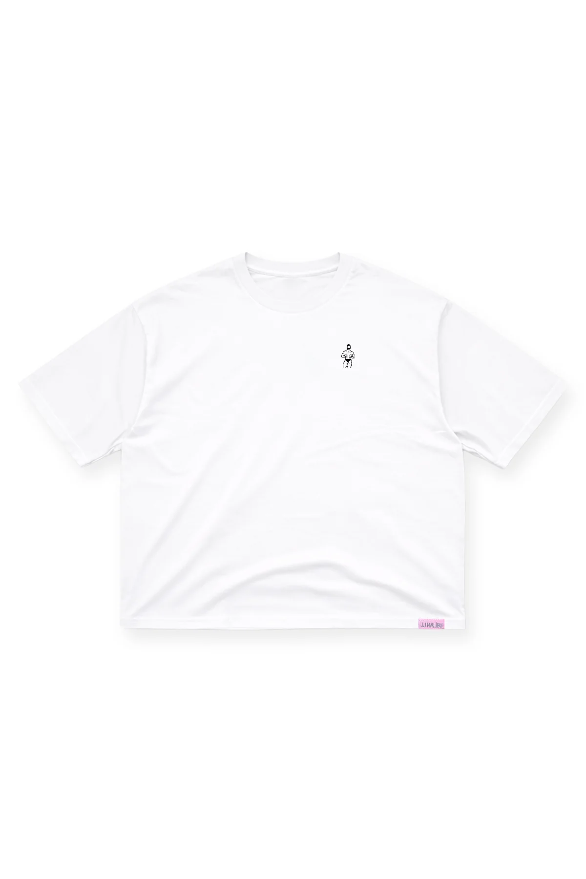 Oversized Relaxed Crop Top - Ivory - Image 10