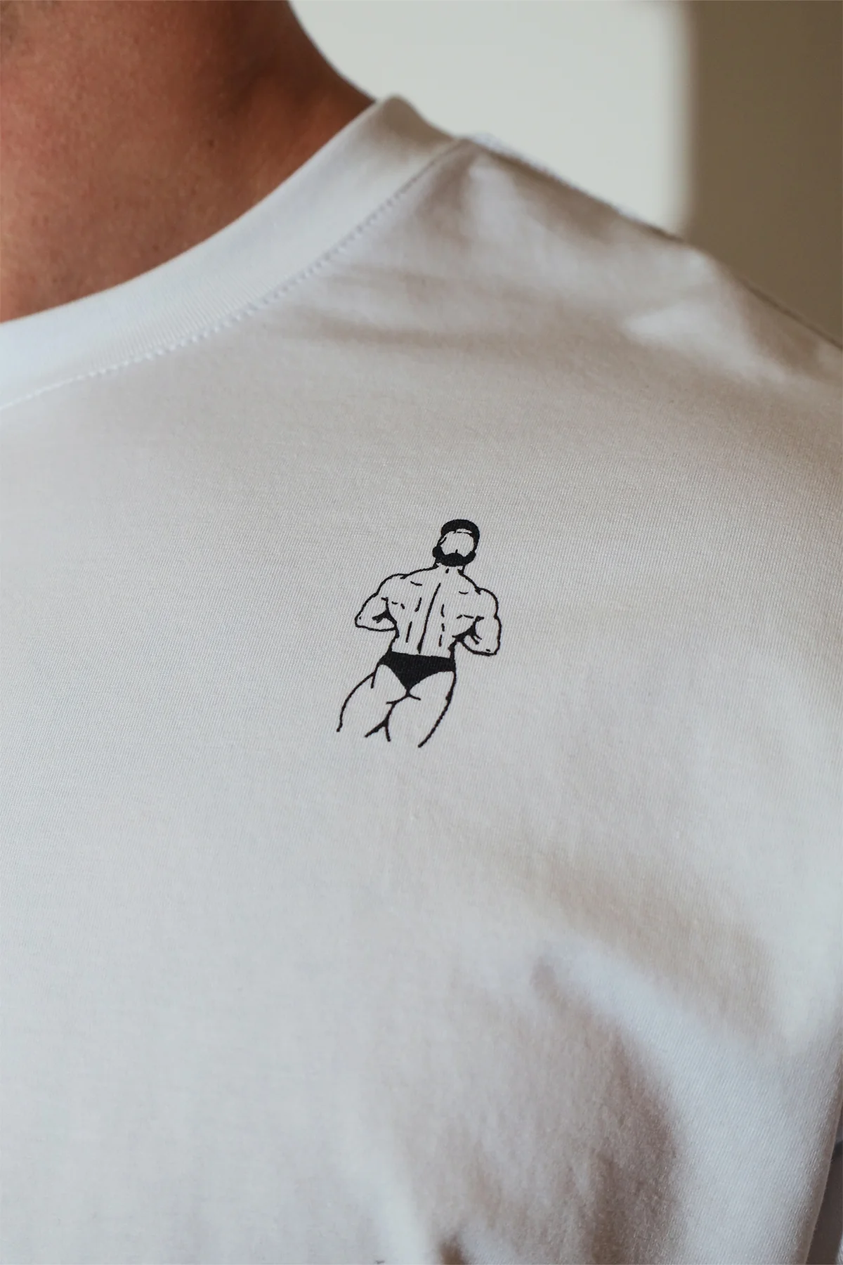 Oversized Relaxed Crop Top - Ivory - Image 2