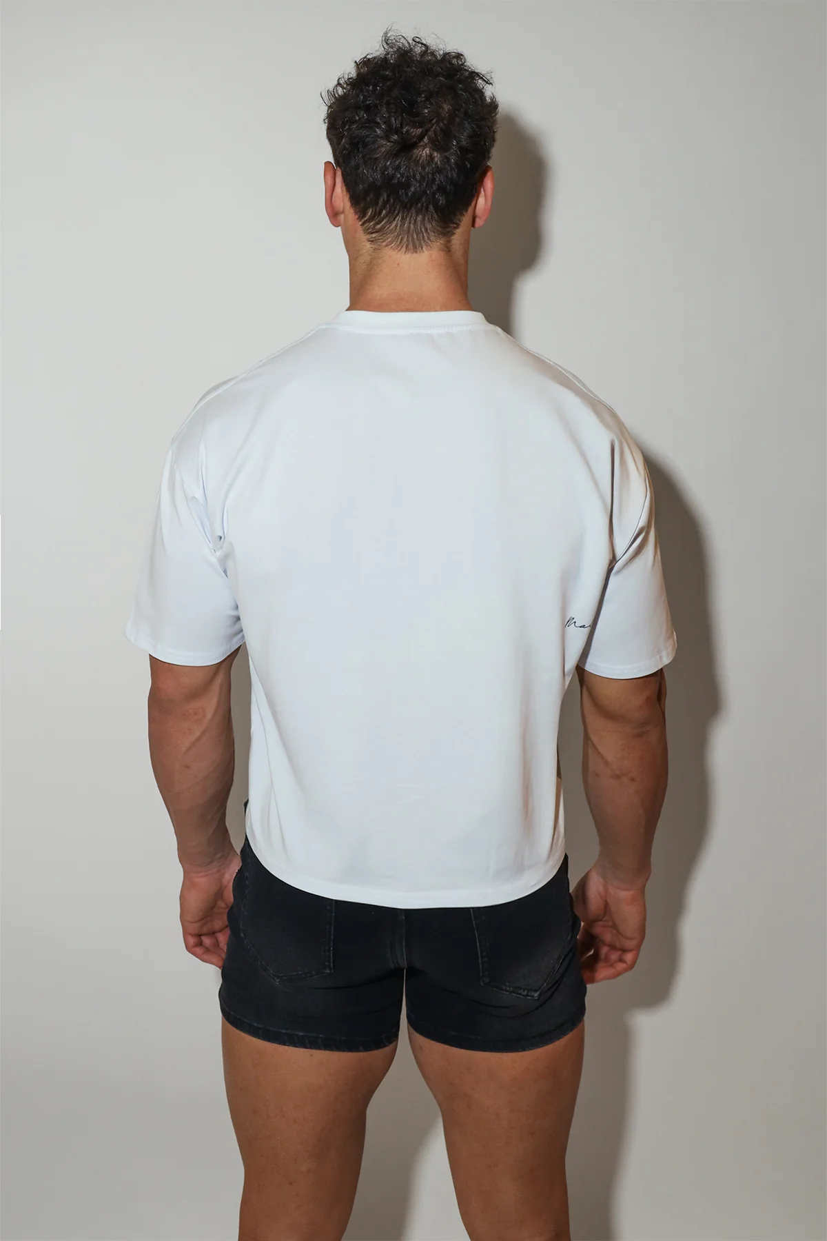 Oversized Relaxed Crop Top - Ivory - Image 7