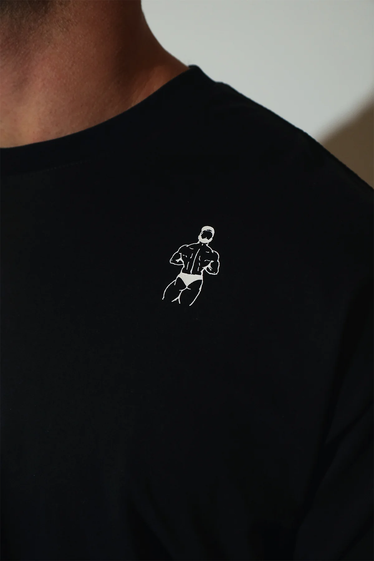 Oversized Relaxed Crop Top - Midnight Black - Image 2