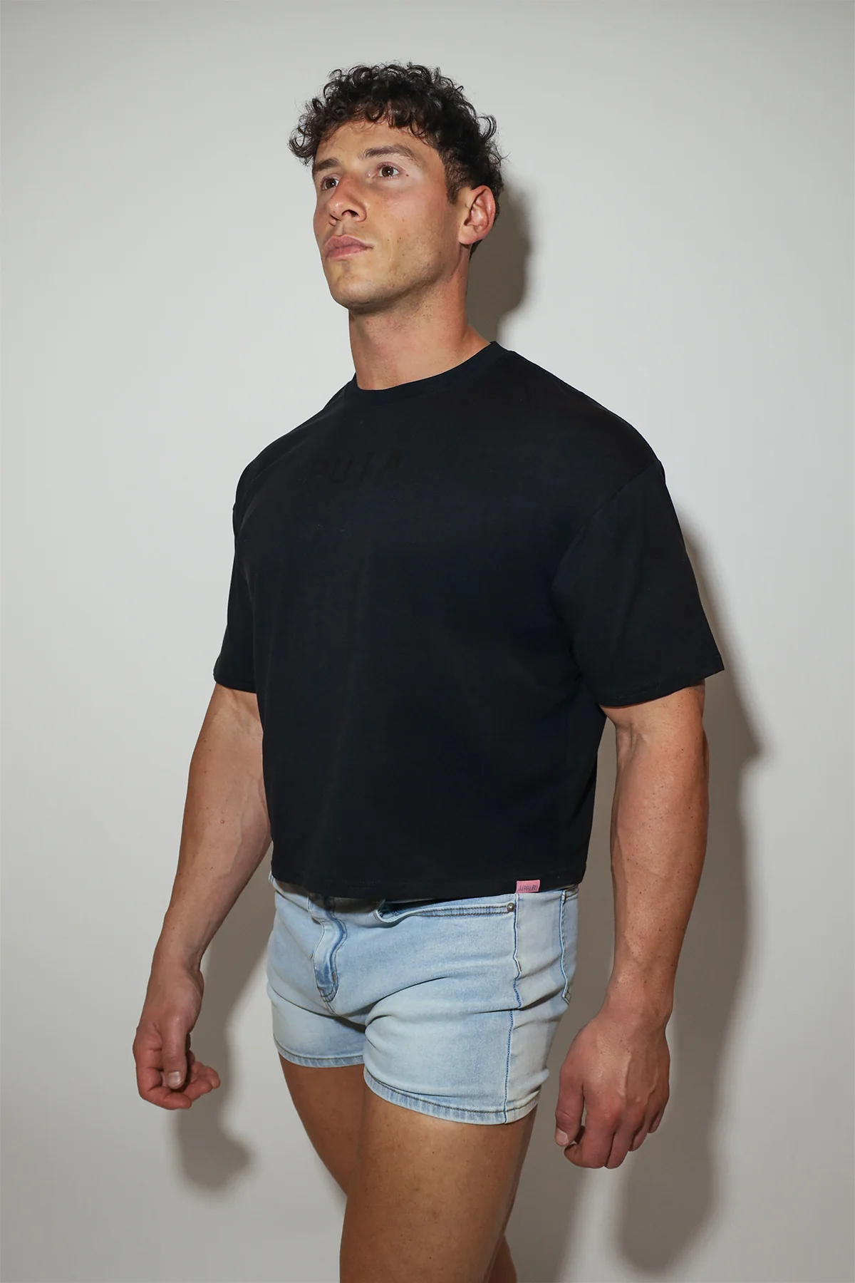 Oversized Relaxed Crop Top - Puta - Image 2