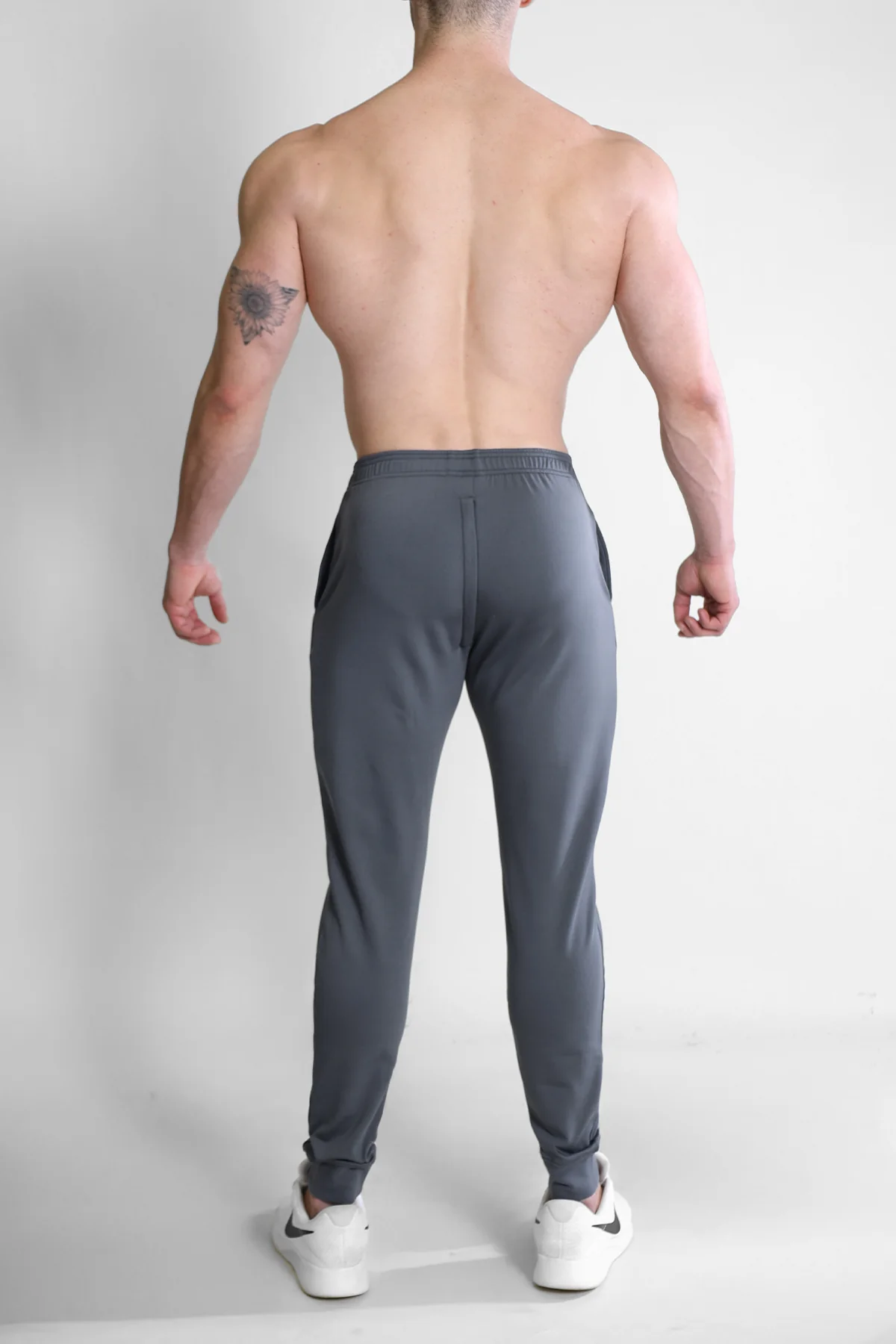 Peek-A-Boo Joggers - Dark Grey - Image 5