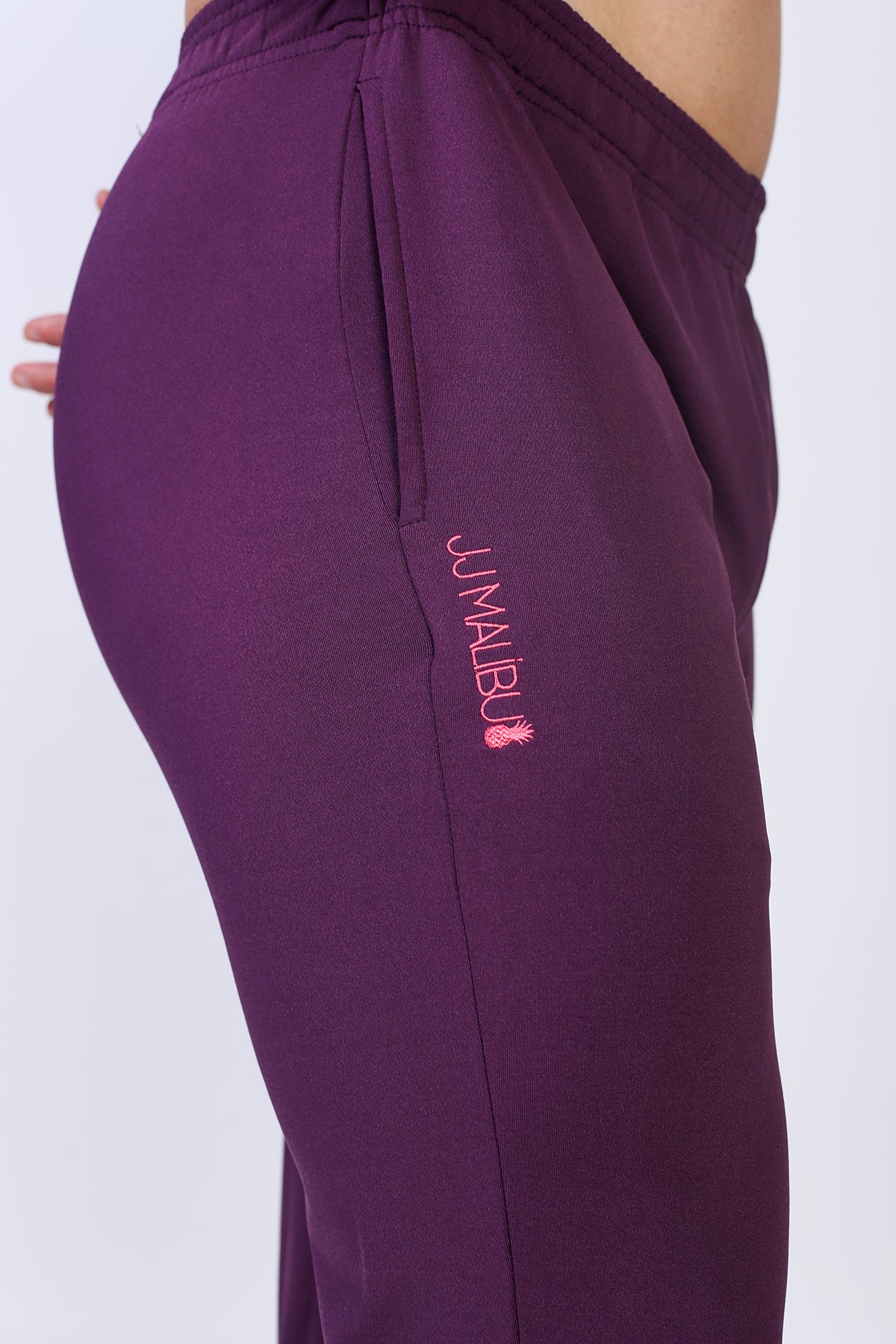 Peek-A-Boo Joggers - Plum Purple - Image 5