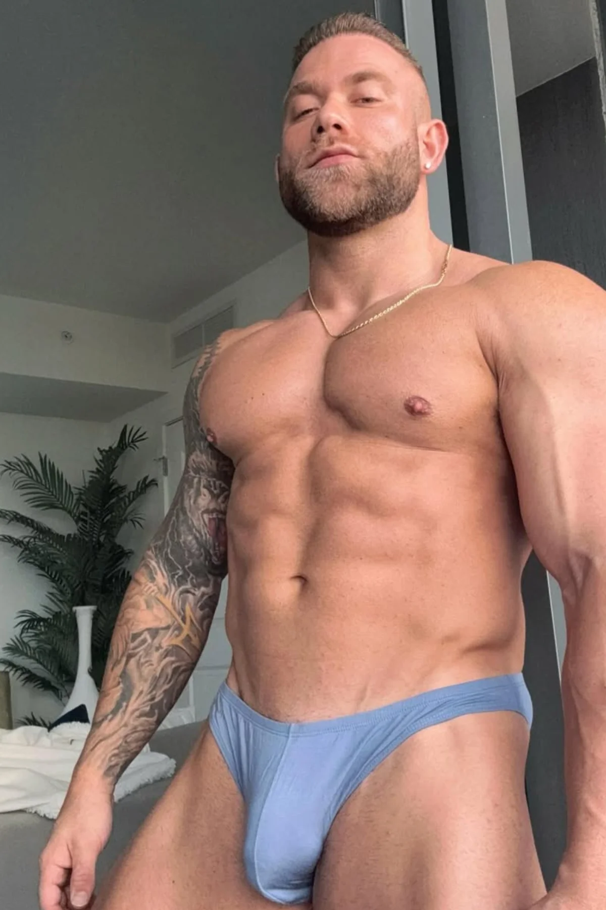 Premium Modal Scrunch-Back Brief - Periwinkle Blue - Image 5