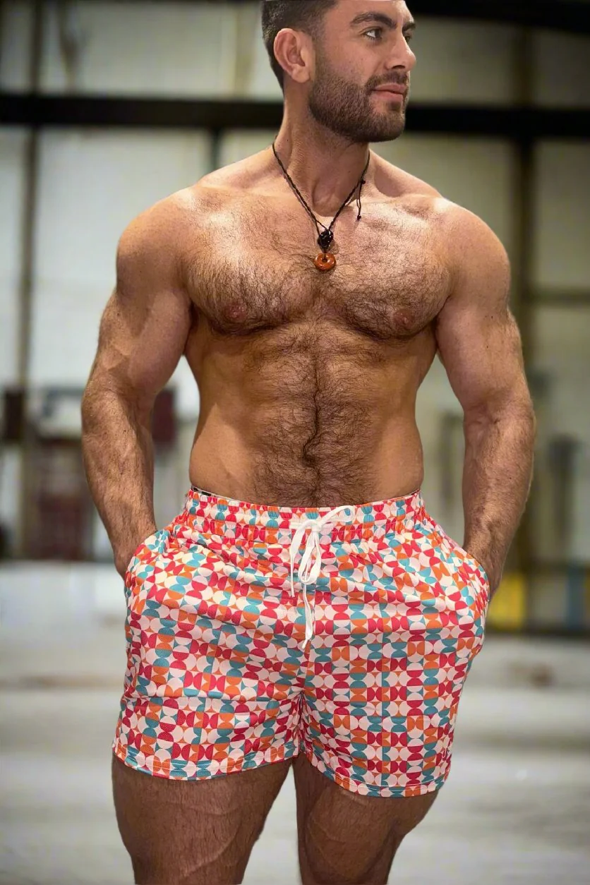 Quick-Dry Mesh Shorts - Retro - Image 2