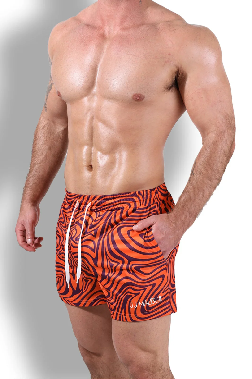 Quick-Dry Mesh Shorts - Groovy Orange - Image 6