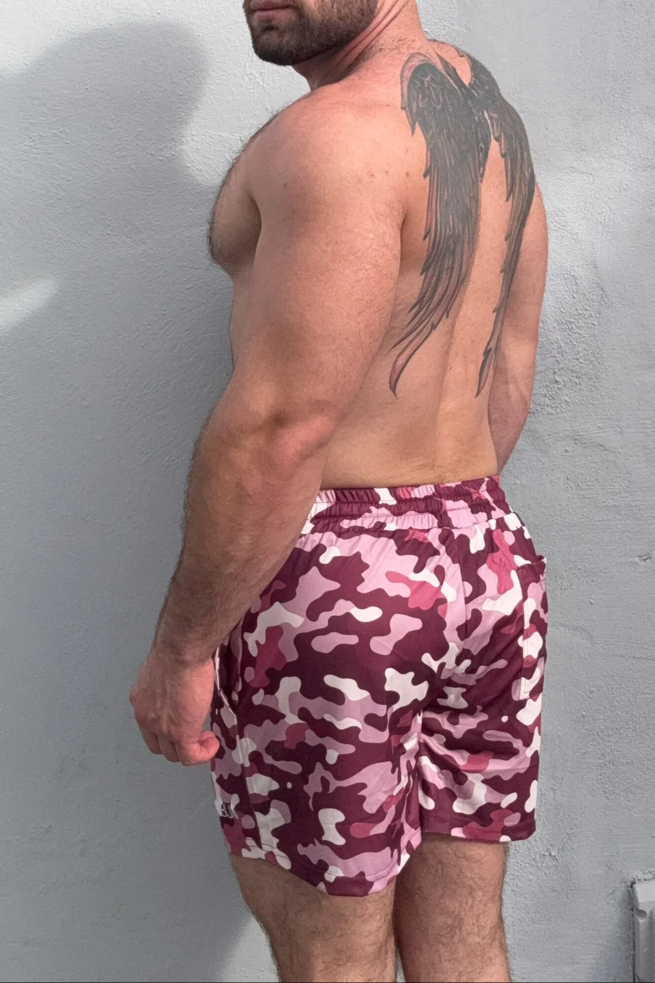 Quick-Dry Mesh Shorts - Purple Camo - Image 3