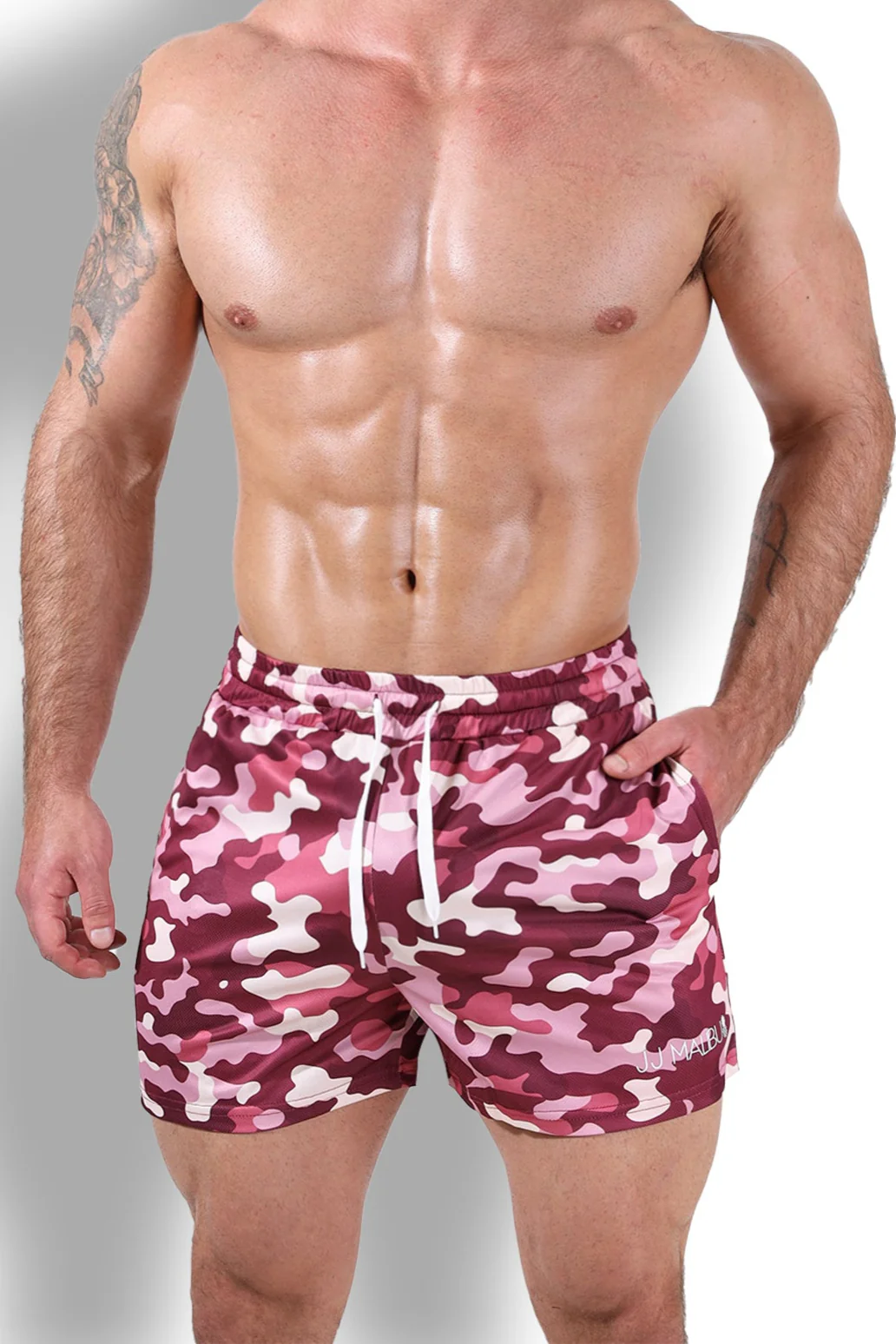 Quick-Dry Mesh Shorts - Purple Camo - Image 6