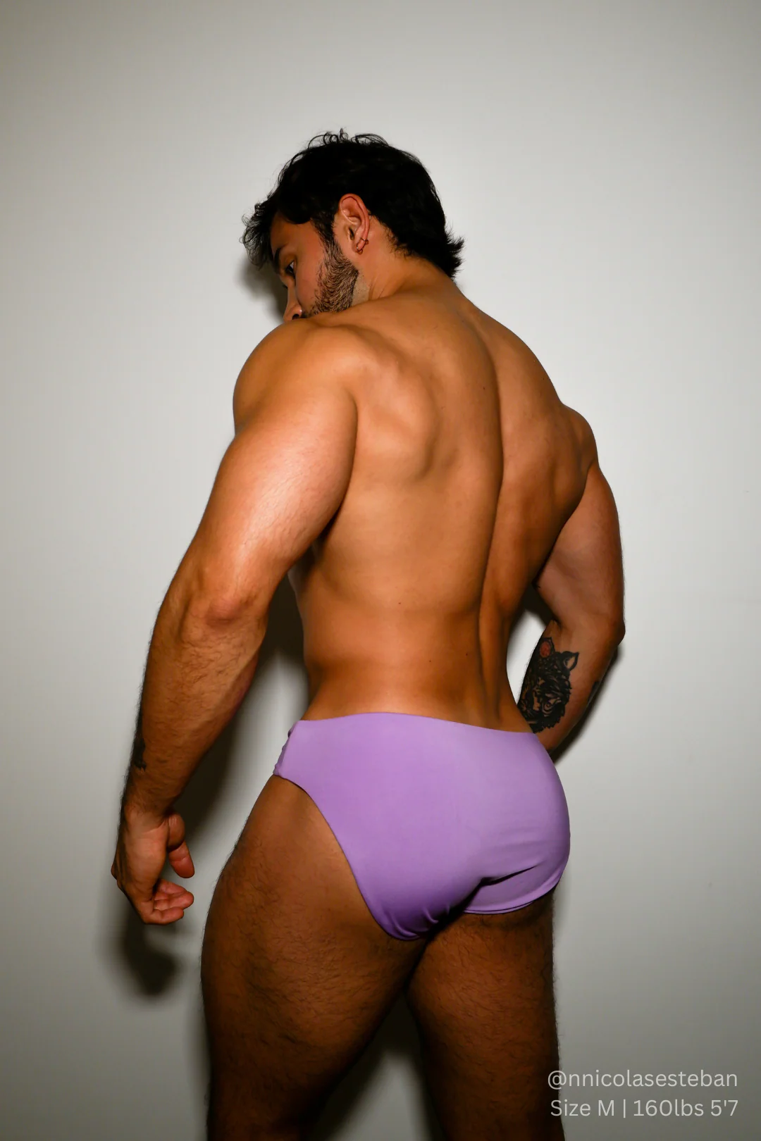 Side-Tie Swim Briefs - Lavender - Image 2