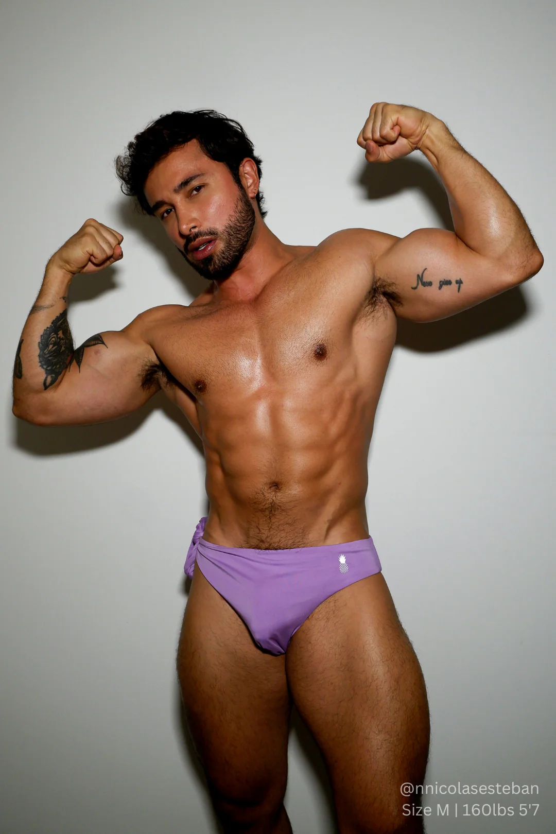 Side-Tie Swim Briefs - Lavender - Image 4