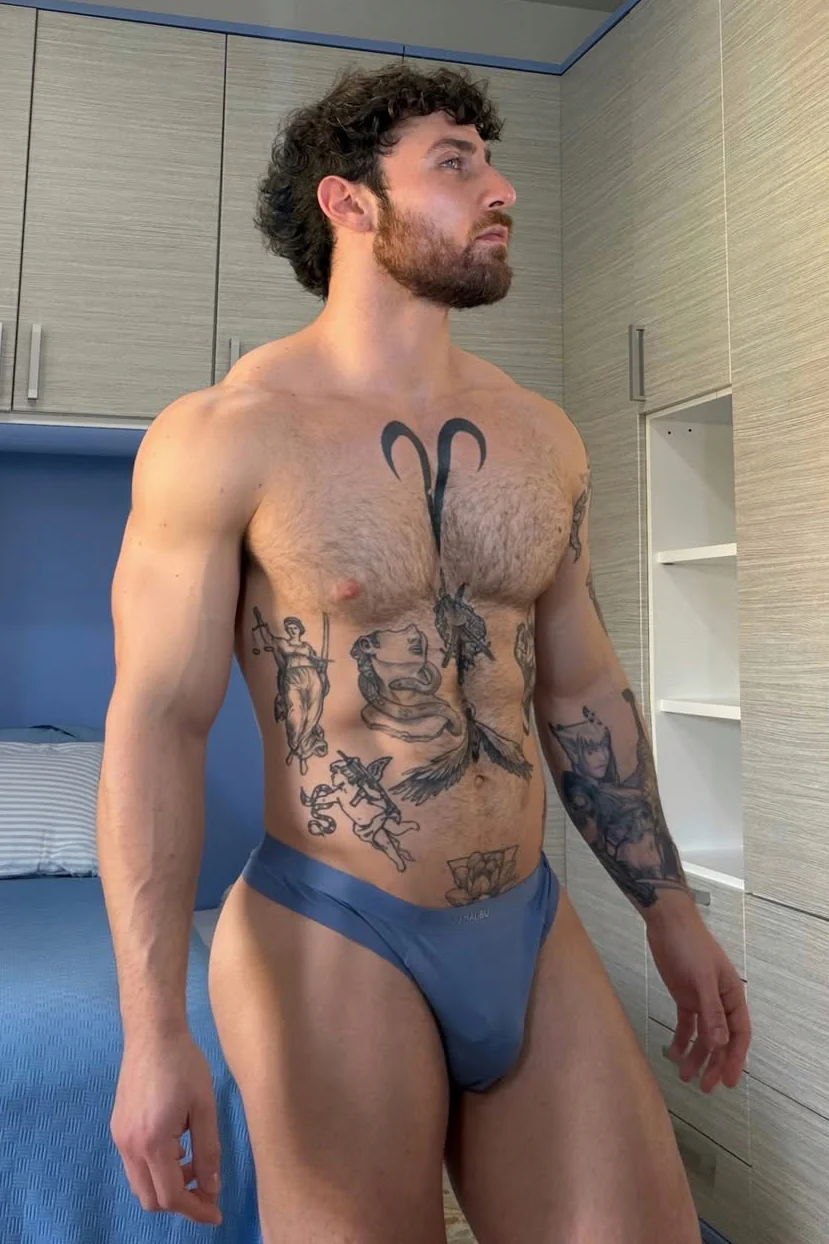 Premium Modal Athletic Thong - Steel Blue - Image 15