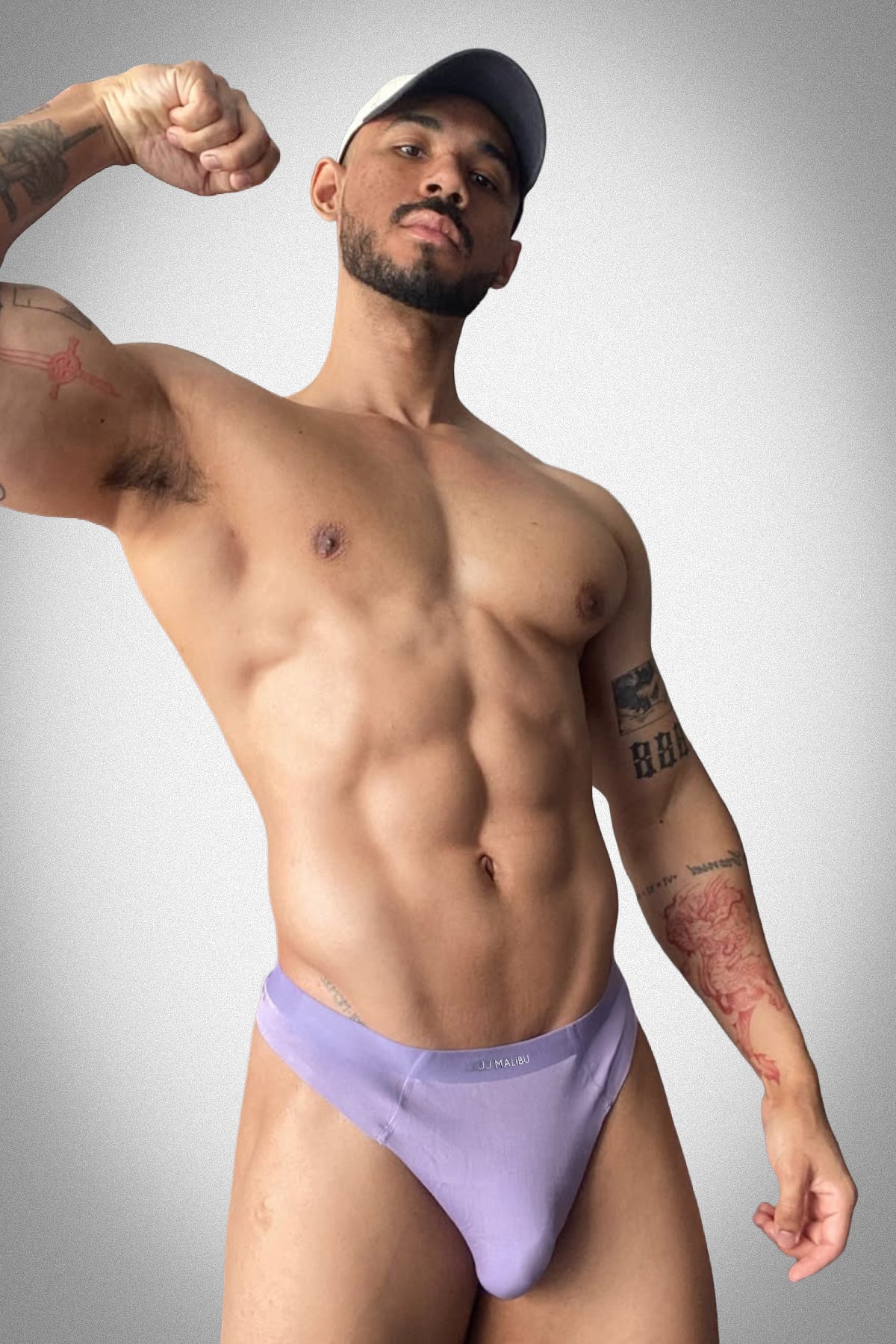 Premium Modal Athletic Thong - Purple - Image 4