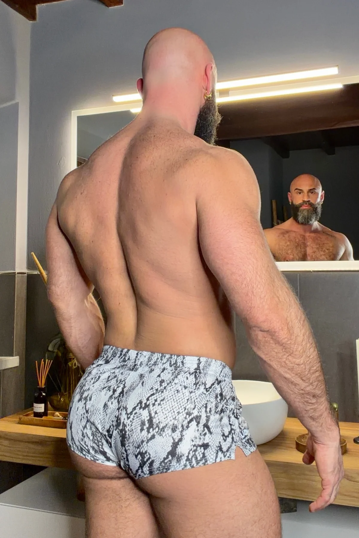 Stretch-It 2" Athletic Short Shorts - Snake Print - Image 4
