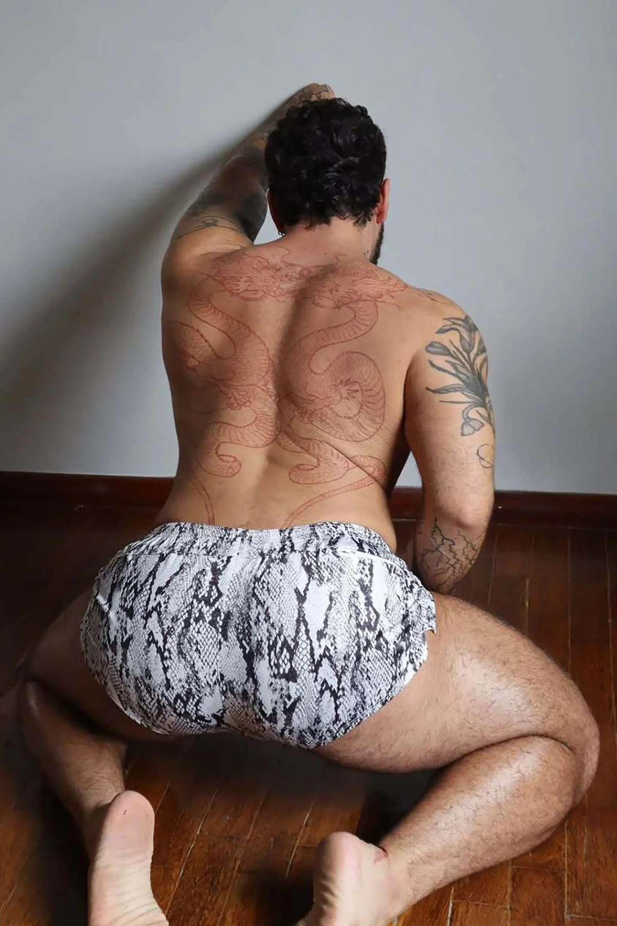 Stretch-It 2" Athletic Short Shorts - Snake Print - Image 8