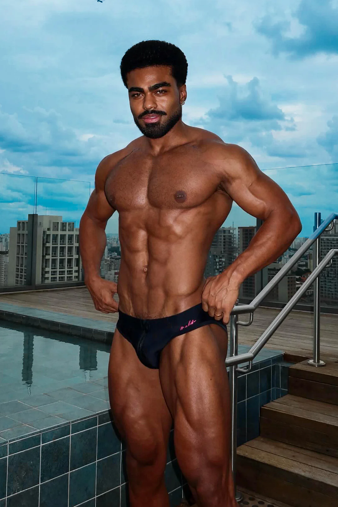 Unzip Me Swim Briefs - Black - Image 7