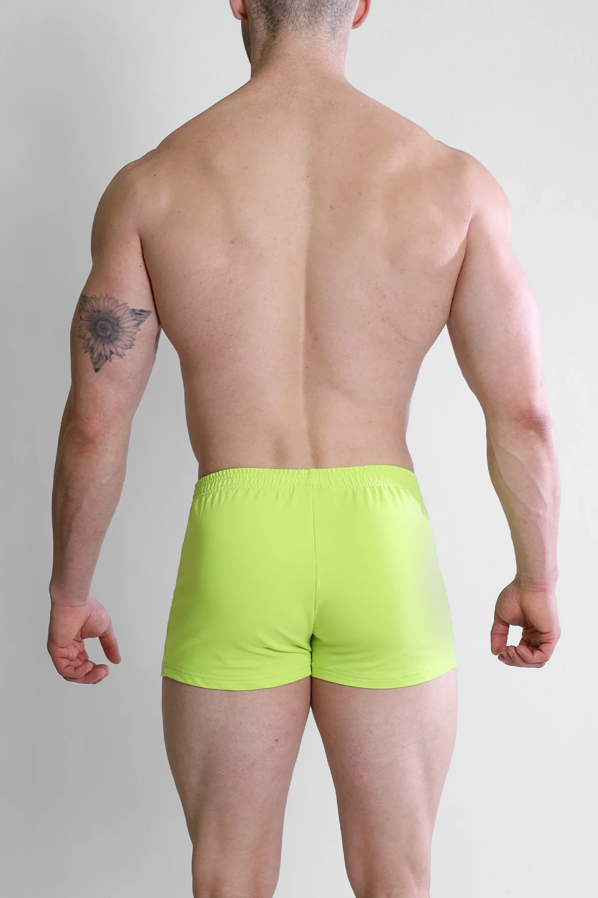 Varsity 2" Short Shorts with Zipper Pocket  - Neon Yellow - Image 5