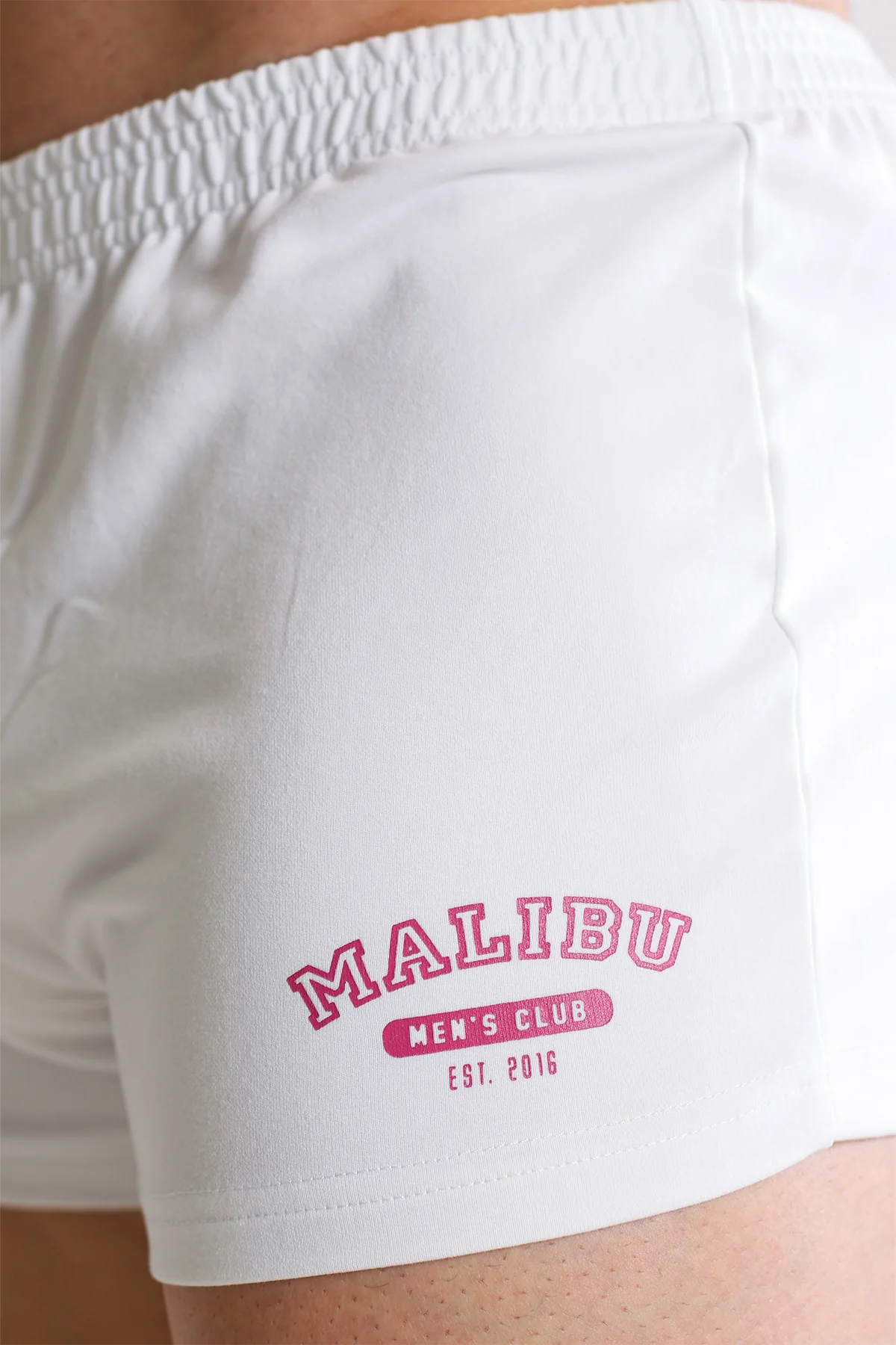 Varsity 2" Short Shorts with Zipper Pocket  - White - Image 2