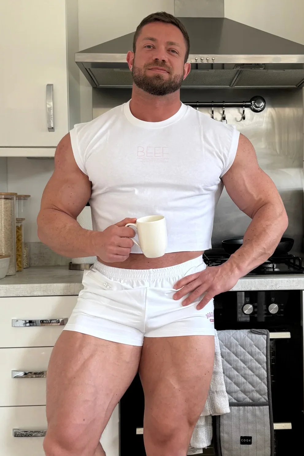 Varsity 2" Short Shorts with Zipper Pocket  - White - Image 7