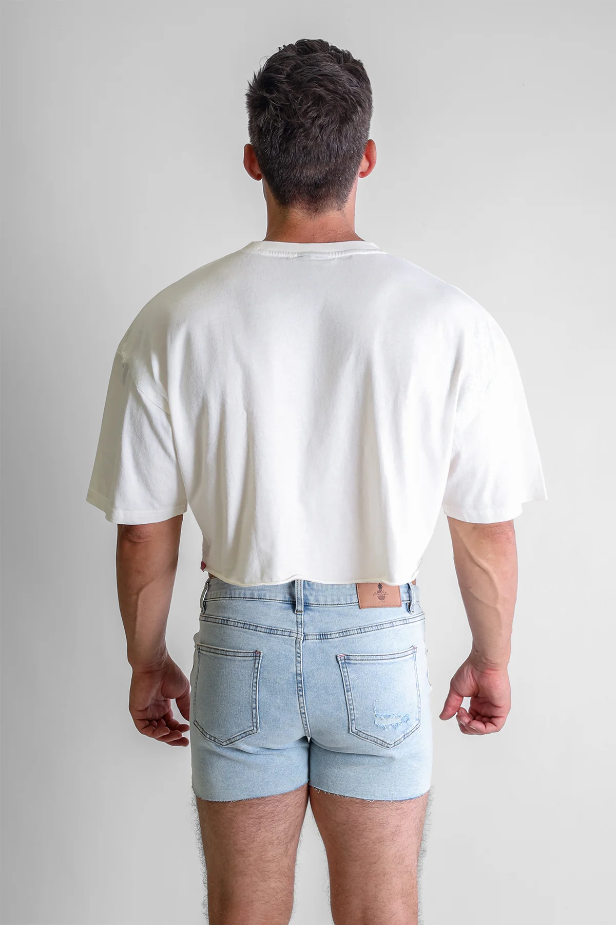 Vintage-Washed Drop-Shoulder Crop Tee - Anatomy - Image 5