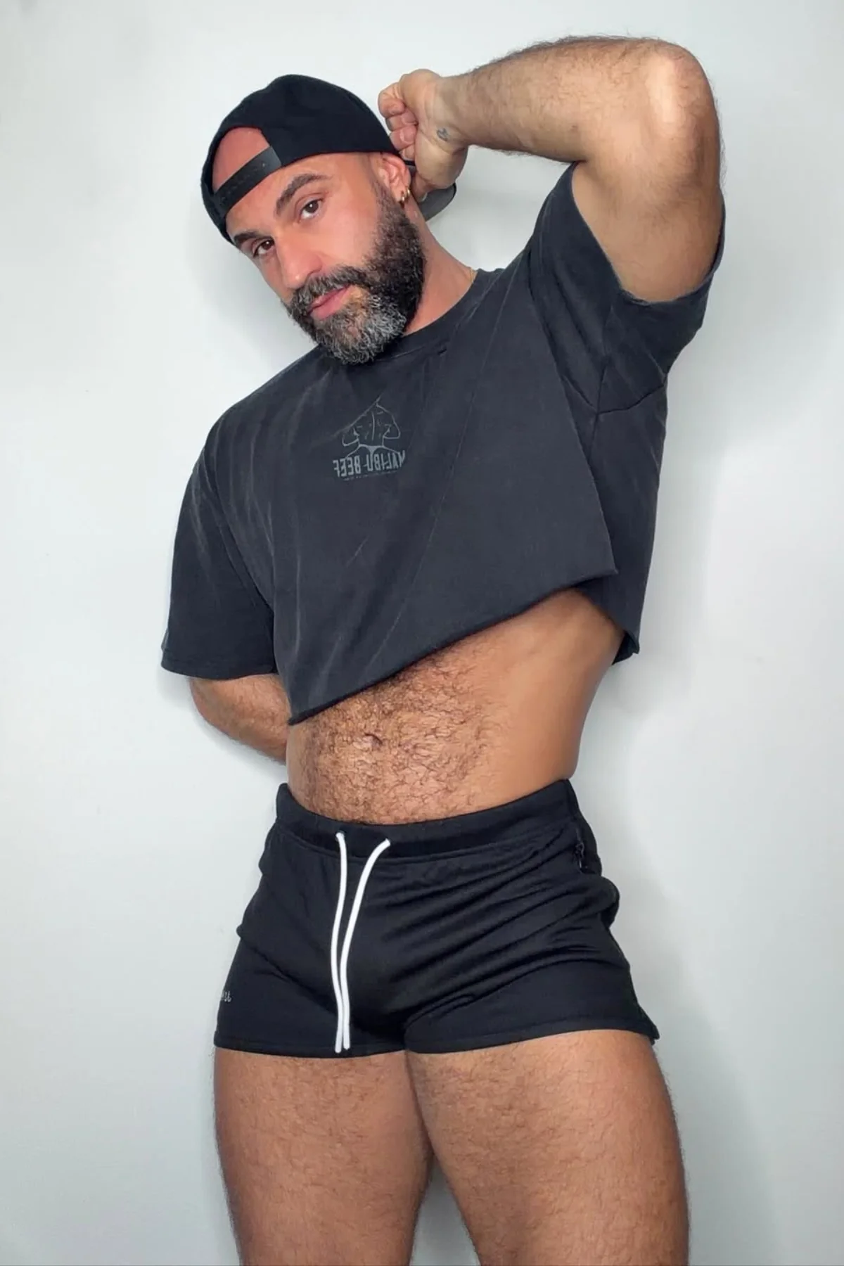 Vintage-Washed Drop-Shoulder Crop Tee - Beefcake - Image 2